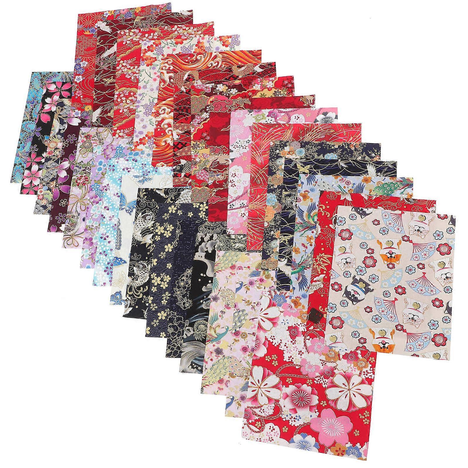 Home DIY Supplies Cotton Patchwork Fabric for Craft Making 60Sheets Assorted