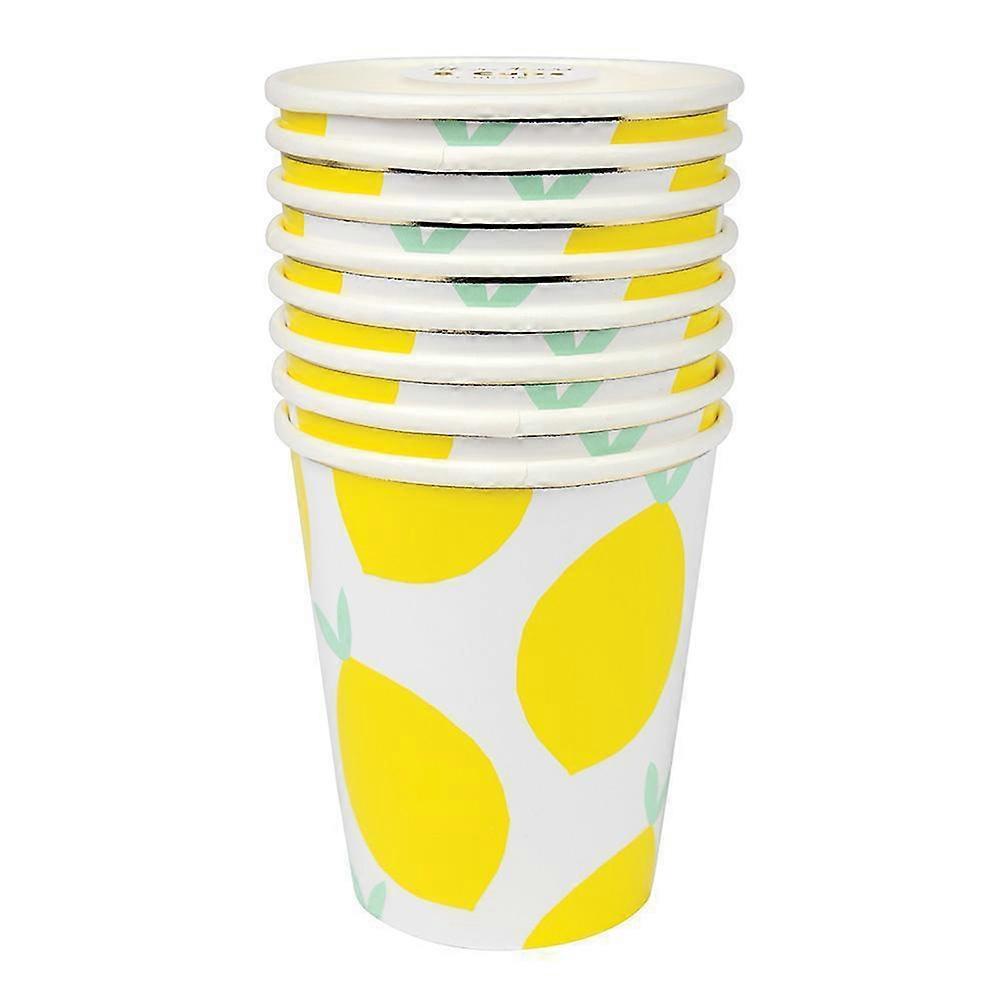 Creative Lemon Pattern Tableware for Party Use 4Sets Dining Set