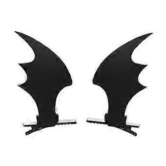 Goth Bat Devil Wing Shape Hair Barrettes Lang Kort Haar Ornament Antislip