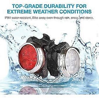 Set of 4 rechargeable LED lights, bright light, compact and waterproof, long-lasting battery, outdoor LED set