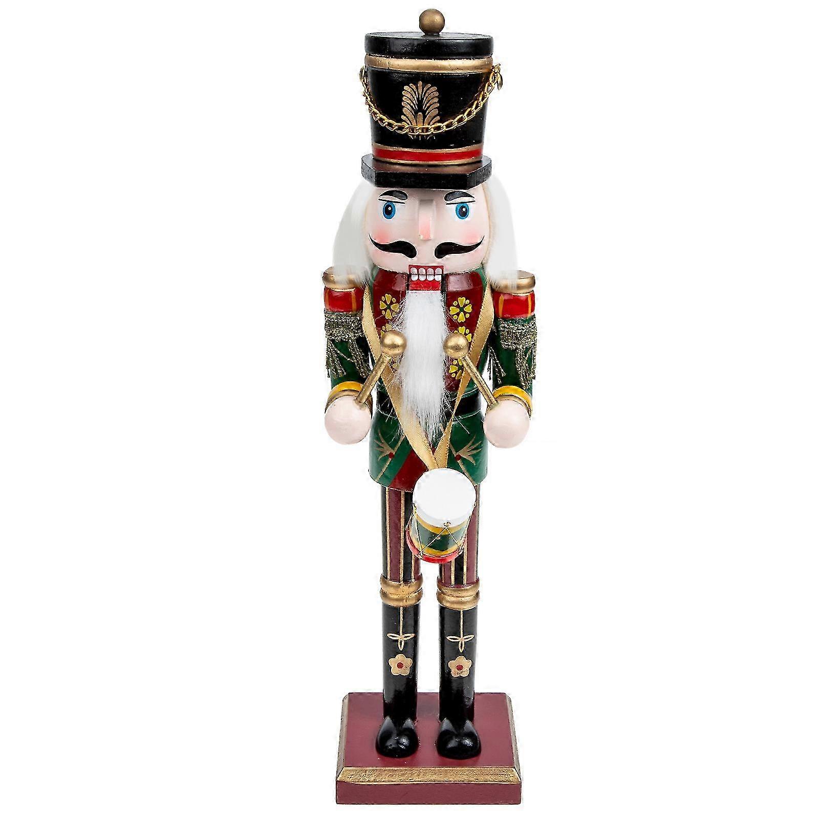 Christmas Desktop Nutcracker Wooden Nutcracker Decor for Tabletop