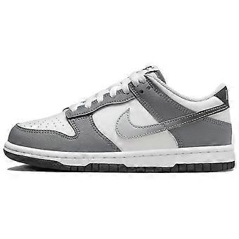 Nike Dunk Leder Low Top Skateboardschuhe Weiß Grau Unisex HM9617-001