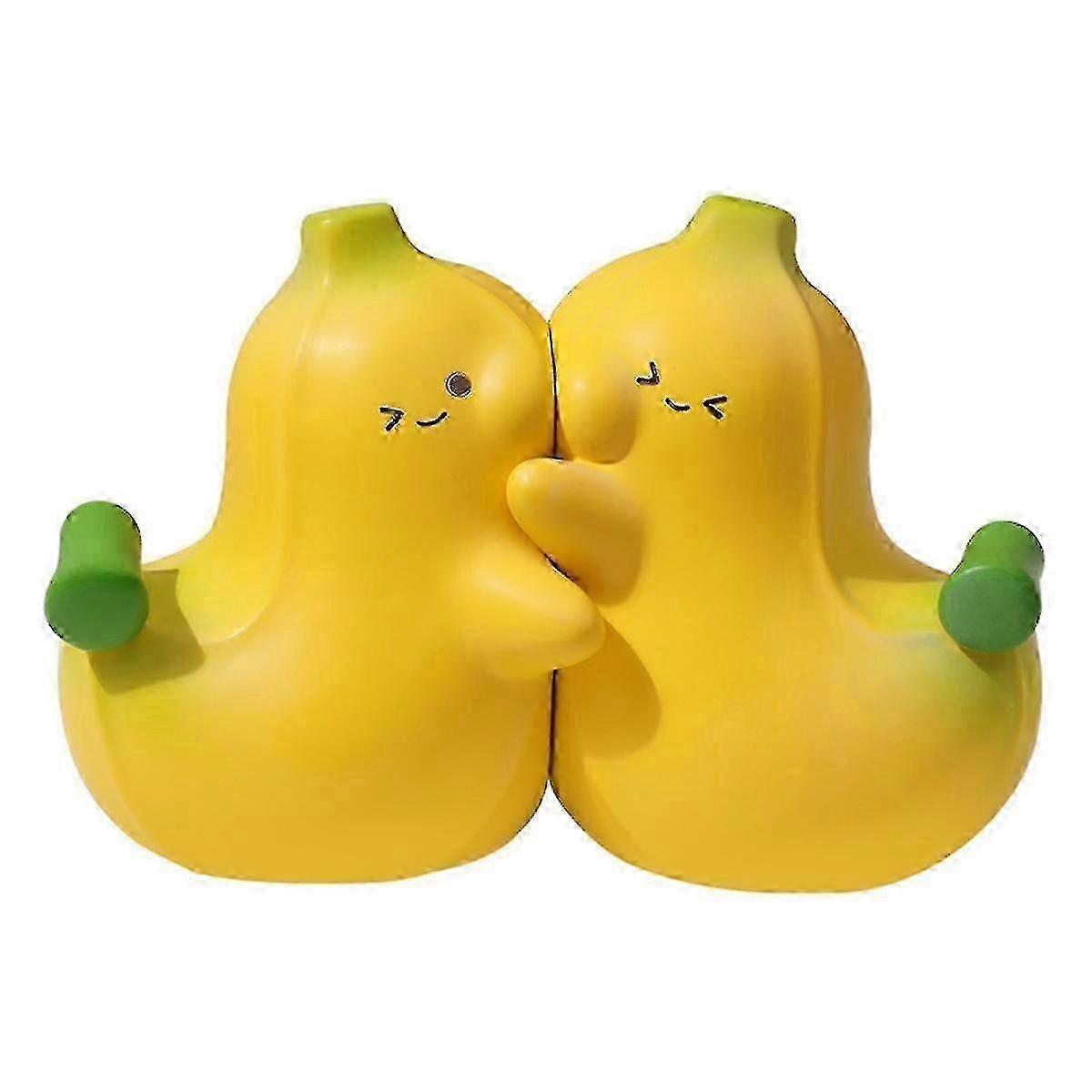 Resin Banana Book Ends Set