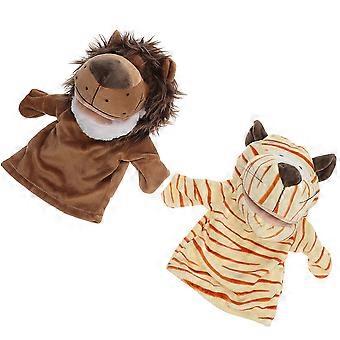 Kids Plush Animal Hand Puppet for Storytelling and Play 2Pcs Pack