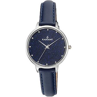 Radiant Meteorite Quartz Analog Woman Watch with RA472602 Cowskin Bracelet