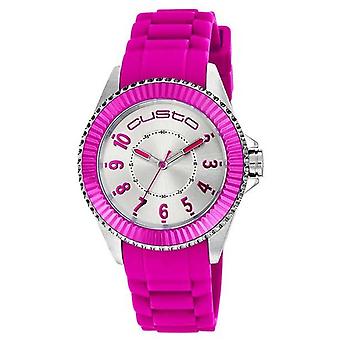 R.custo b-sporty fuchsia Watch for Women Analog Quartz with Rubber Bracelet CU062602