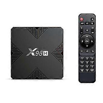Caja receptora inteligente para Smart TV X98H, modelo H618, con Android 12.0, 4GB de RAM y 32GB de almacenamiento, reproductor de medios en HD 4K con conexión WiFi de doble banda 6 y Bluetooth 5.0. Enchufe para la Unión Europea.