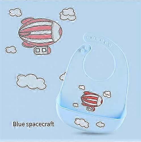 Microwave-Safe Silicone Bib With Open Pocket