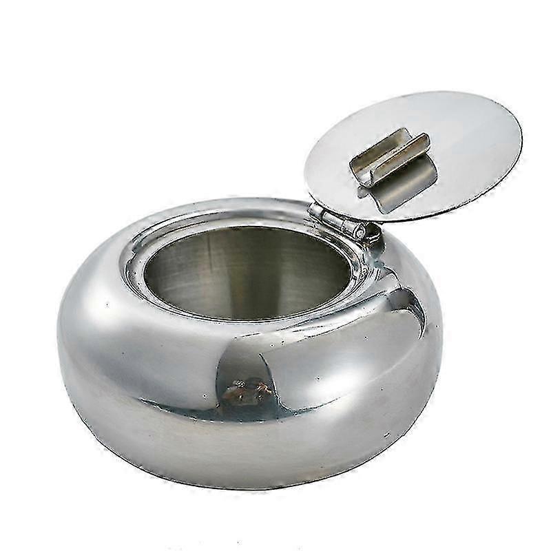 Edelstahl Aschenbecher mit Deckel