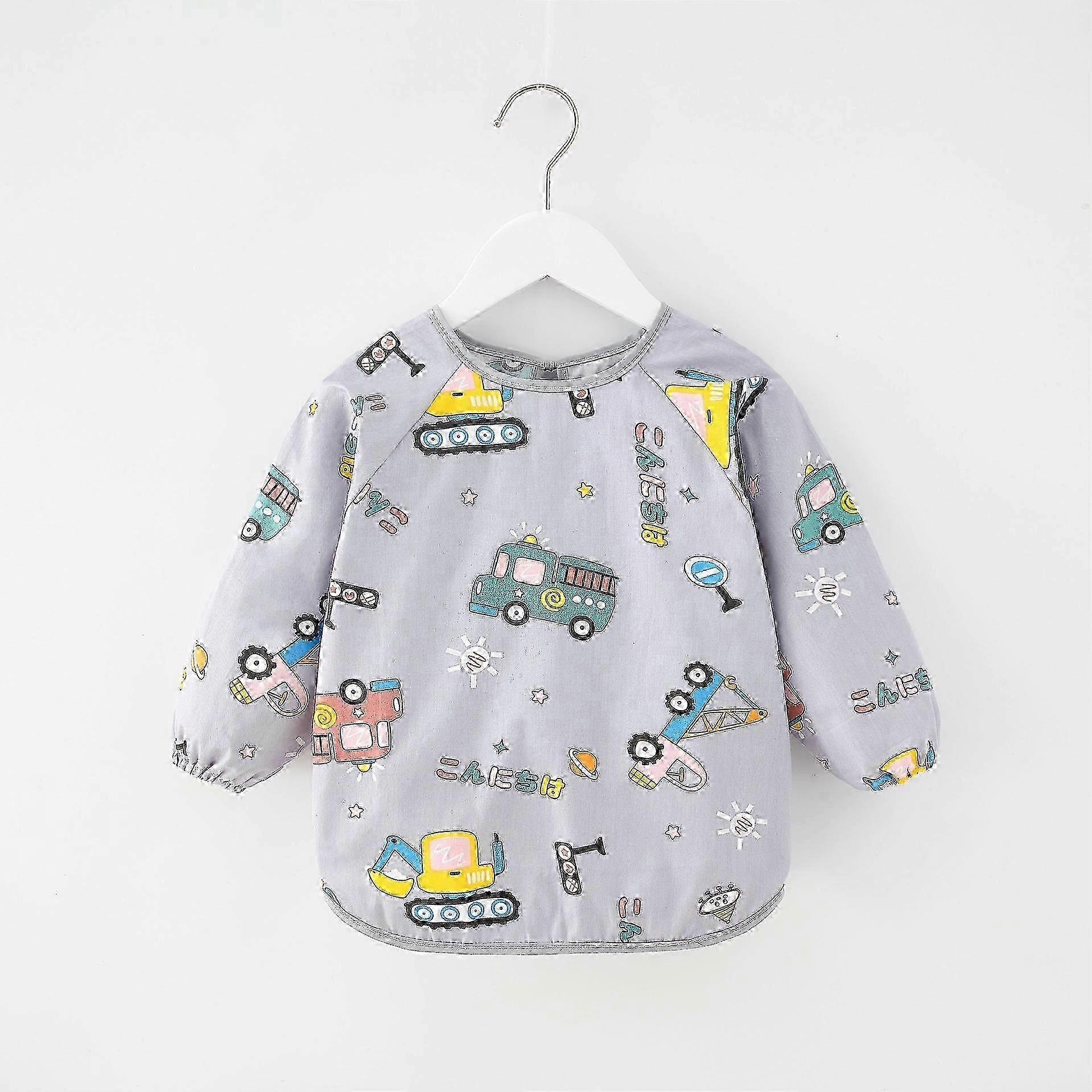 Washable Bib With Sleeves For Toddlers