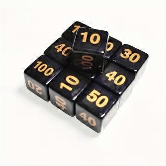 10 PTCG Counting Indicator Dice, Acrylic Number Dice, Perfect Accessory for and Card Games, A Must-Have for PTCG Players