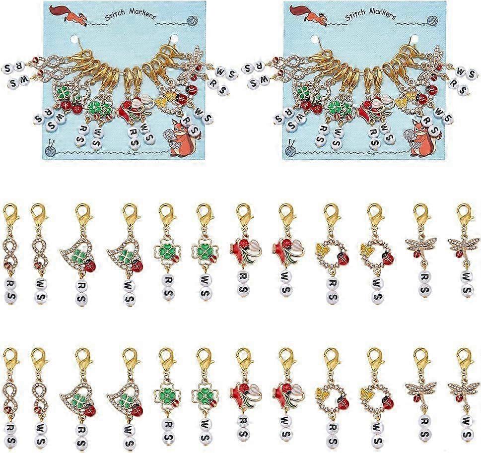 Ladybird Theme Locking Stitch Markers