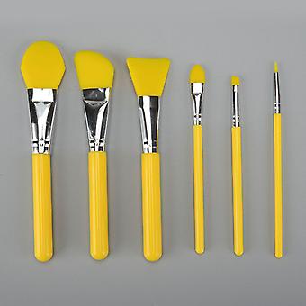 4/6/7 stuks professionele siliconen make-up borstel gemakkelijk schoon te maken huidvriendelijke flexibele gezichtsmodder applicator schoonheidshulpmiddelen