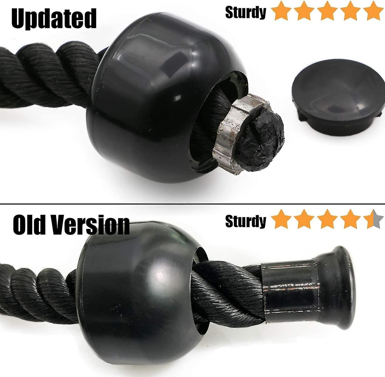 Tricep Rope Fitness Attachment Cable Machine Pulldown Heavy Duty Coated