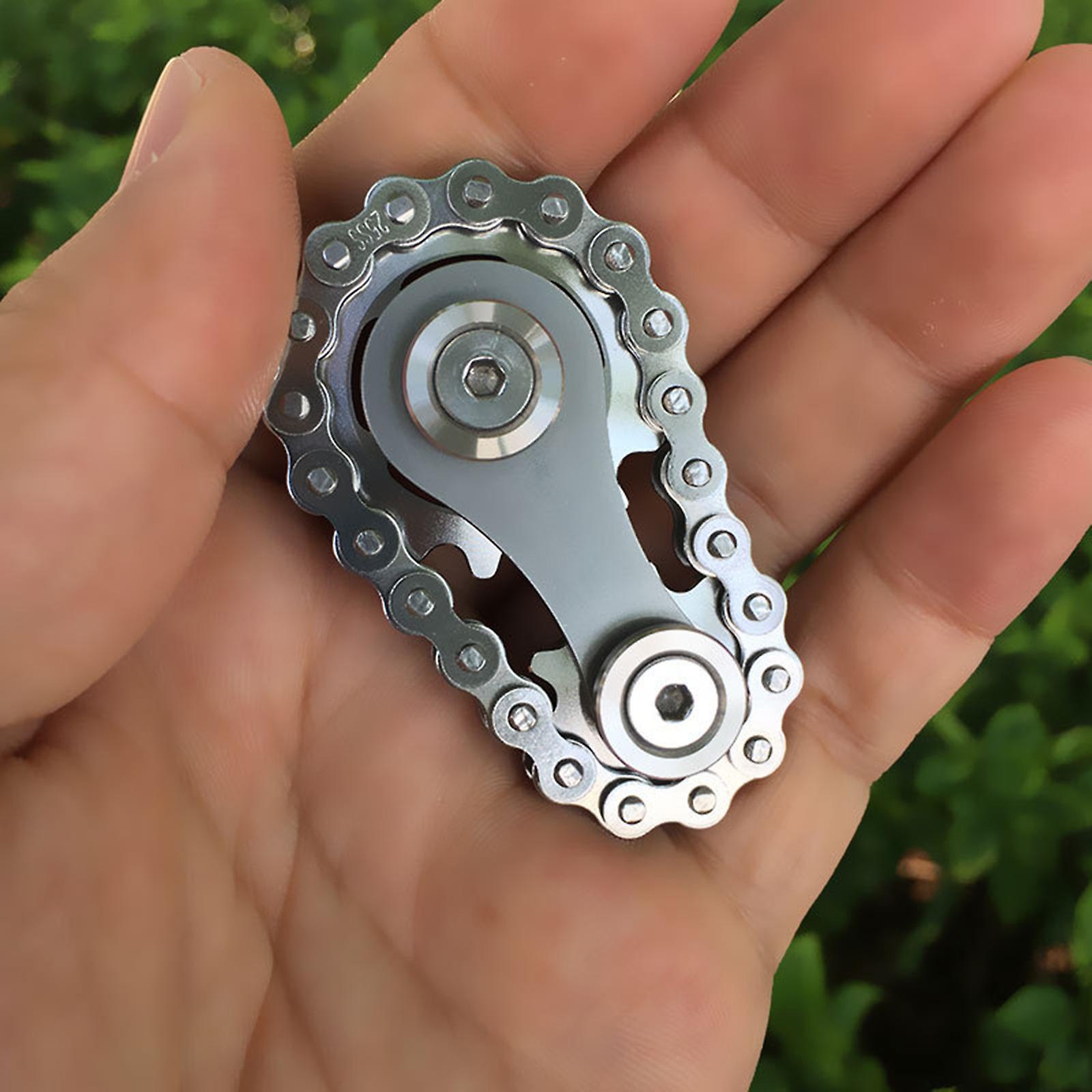Sprockets Flywheel Fingertip Gyro Sprockets Chains Fidget Spinner