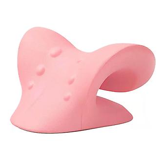 Collo Trazione Cuscino Barella per il collo Sollievo dal dolore Alle spalle Relaxer Rosa