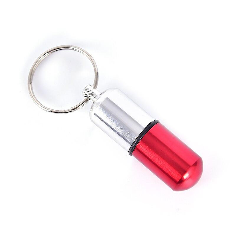 Metal Weekly Pill Box Split Within 7 Days Modern Keychain For Bag Strong Tightness Waterproof Medicine Organizer