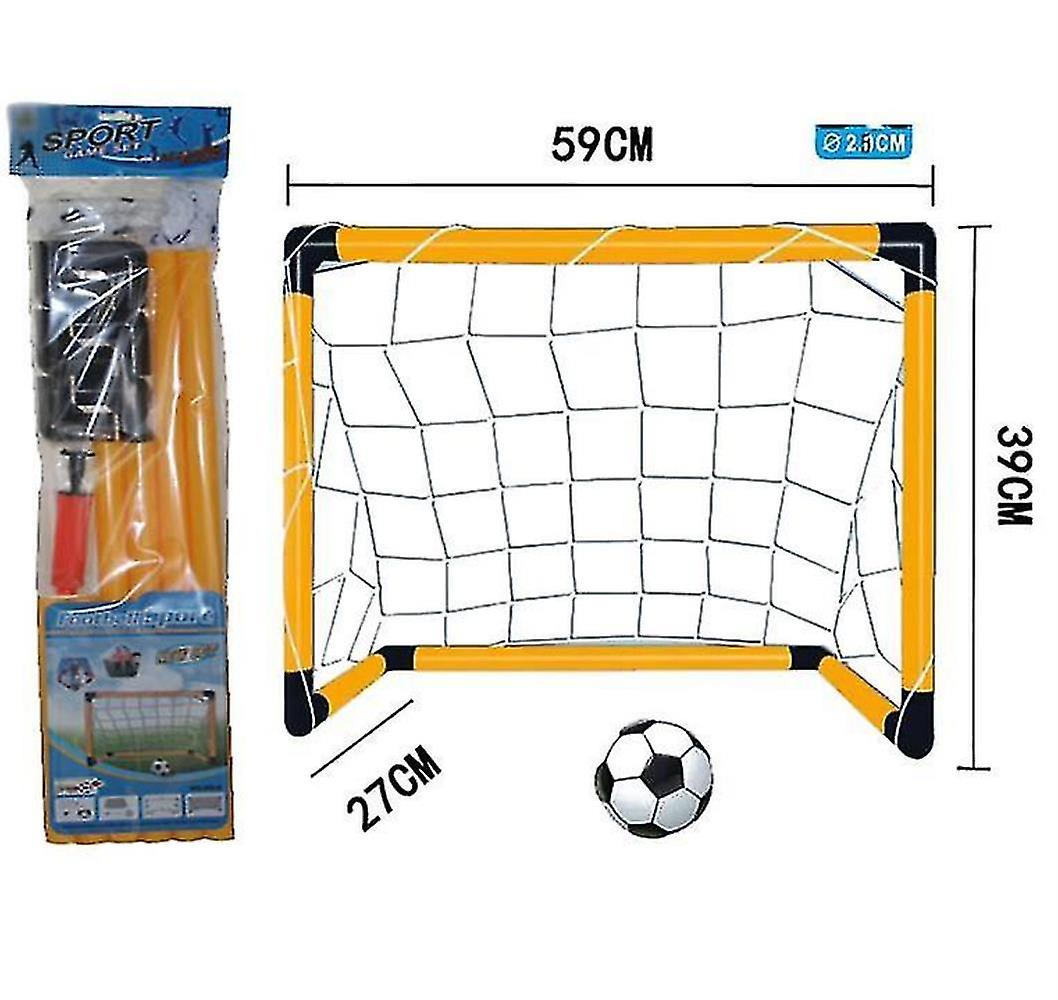 Minifodboldmål for børn - Indendørs mininet - Bærbart foldbart fodboldmålsæt
