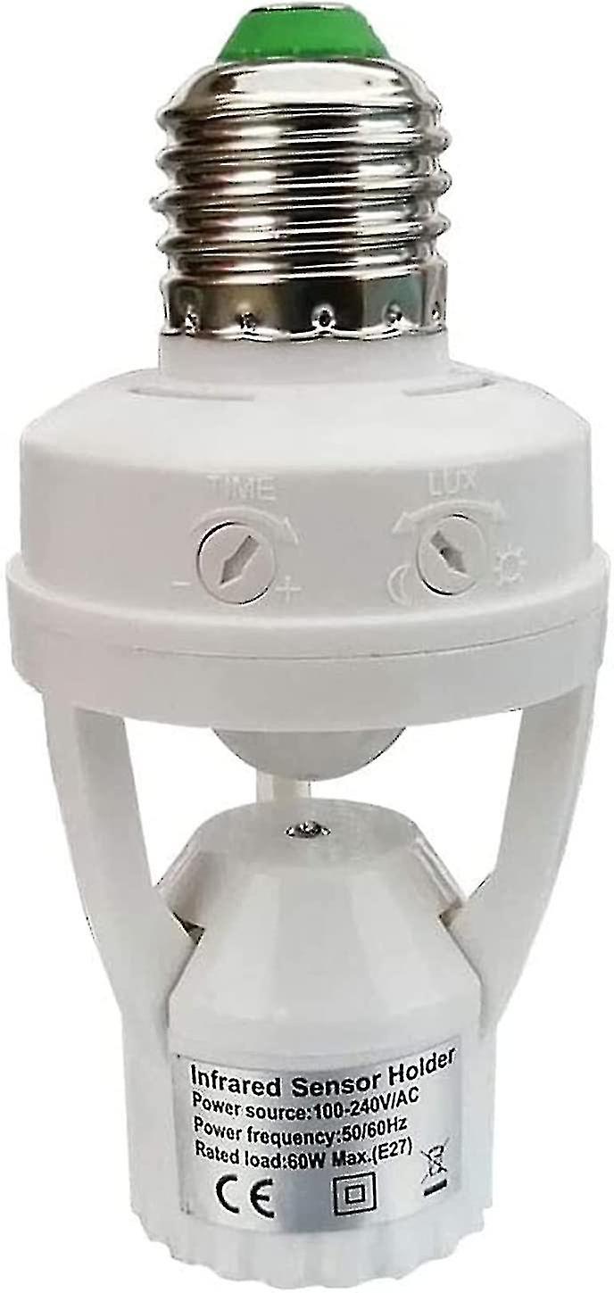 Socket With Pir Motion Sensor Light Bulbs With E27 Base