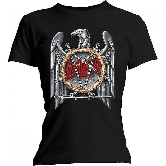 Slayer Womens/Ladies Silver Eagle T-Shirt