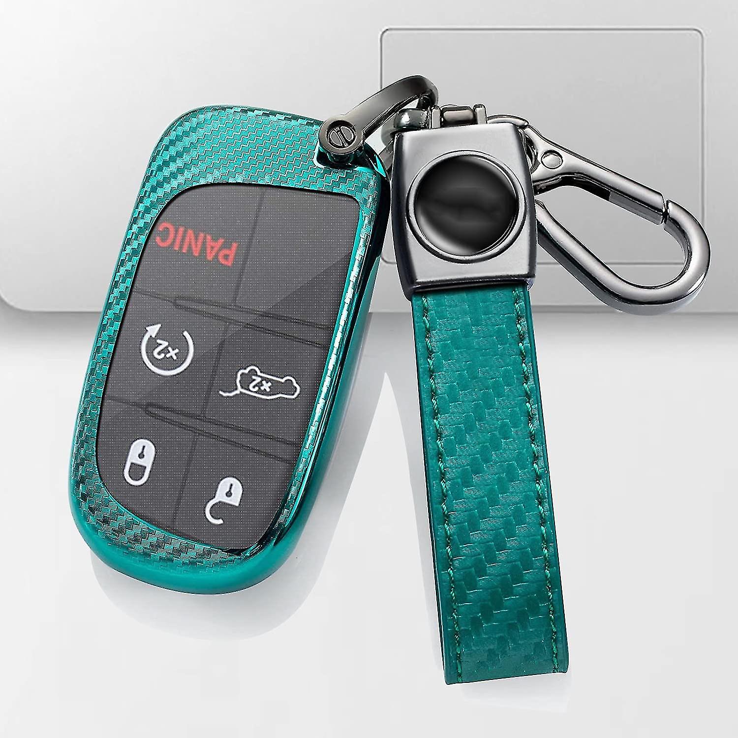 Car Case Cover Protector Case For Key Fob, Car Remote Key Fob Case For Fob Remote Key+keychain (blue)
