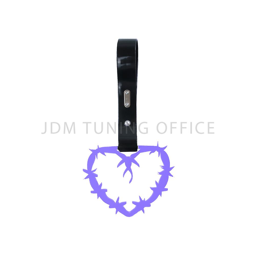 Barbed-wire Heart Shape Plastic Anime Tsurikawa Ring Subway Train Bus Handle Strap Barbwire Multiple Charm Drift Warning Tag