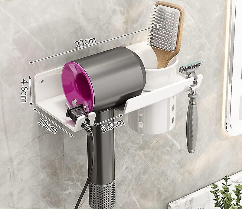 Metal Wall Mount for Dyson Supersonic Hair Dryer, with Storage Box ...