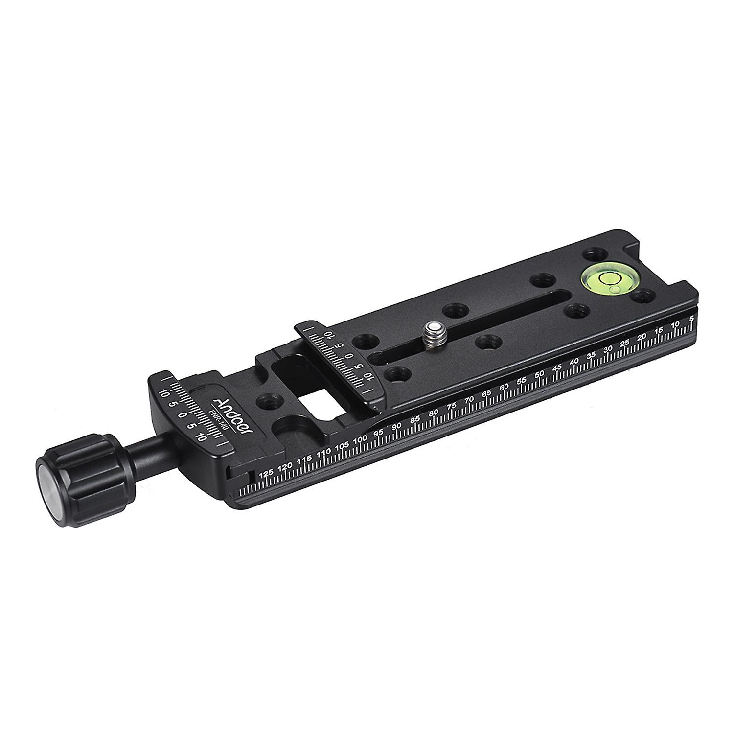 Andoer FNR-140 140mm Quick Release Plate Tripod Nodal Slide Tripod Rail Quick Release Plate Clamp Ad
