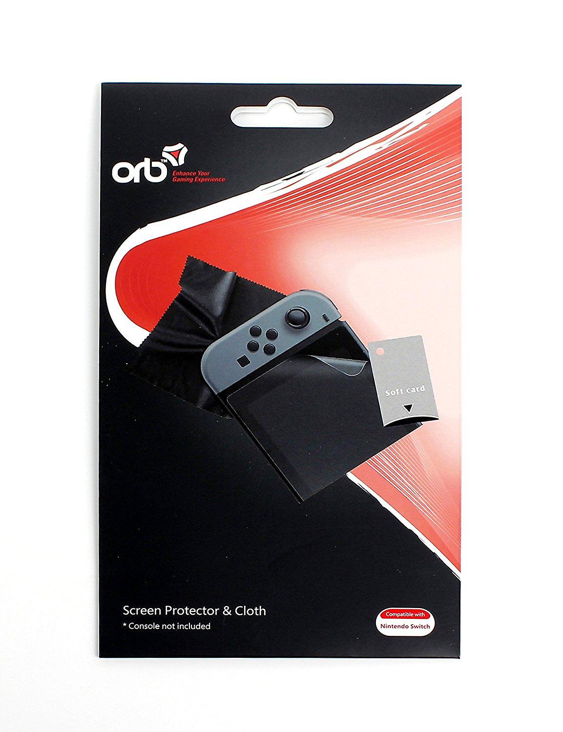 Orb Screen Protector And Cloth - For Nintendo Switch
