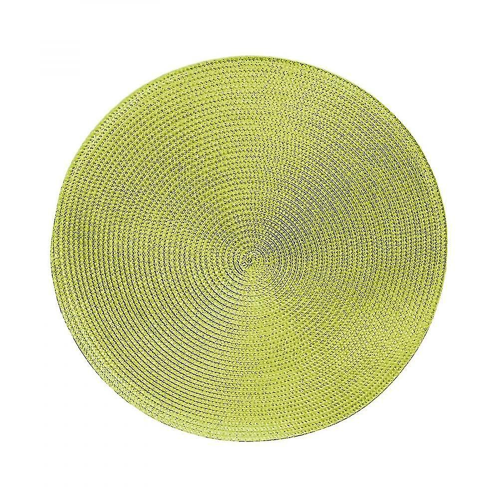 Cookware Sets 38cm Tableware Placemat Non-slip Insulated Mat Round Woven Placemat 4pcs
