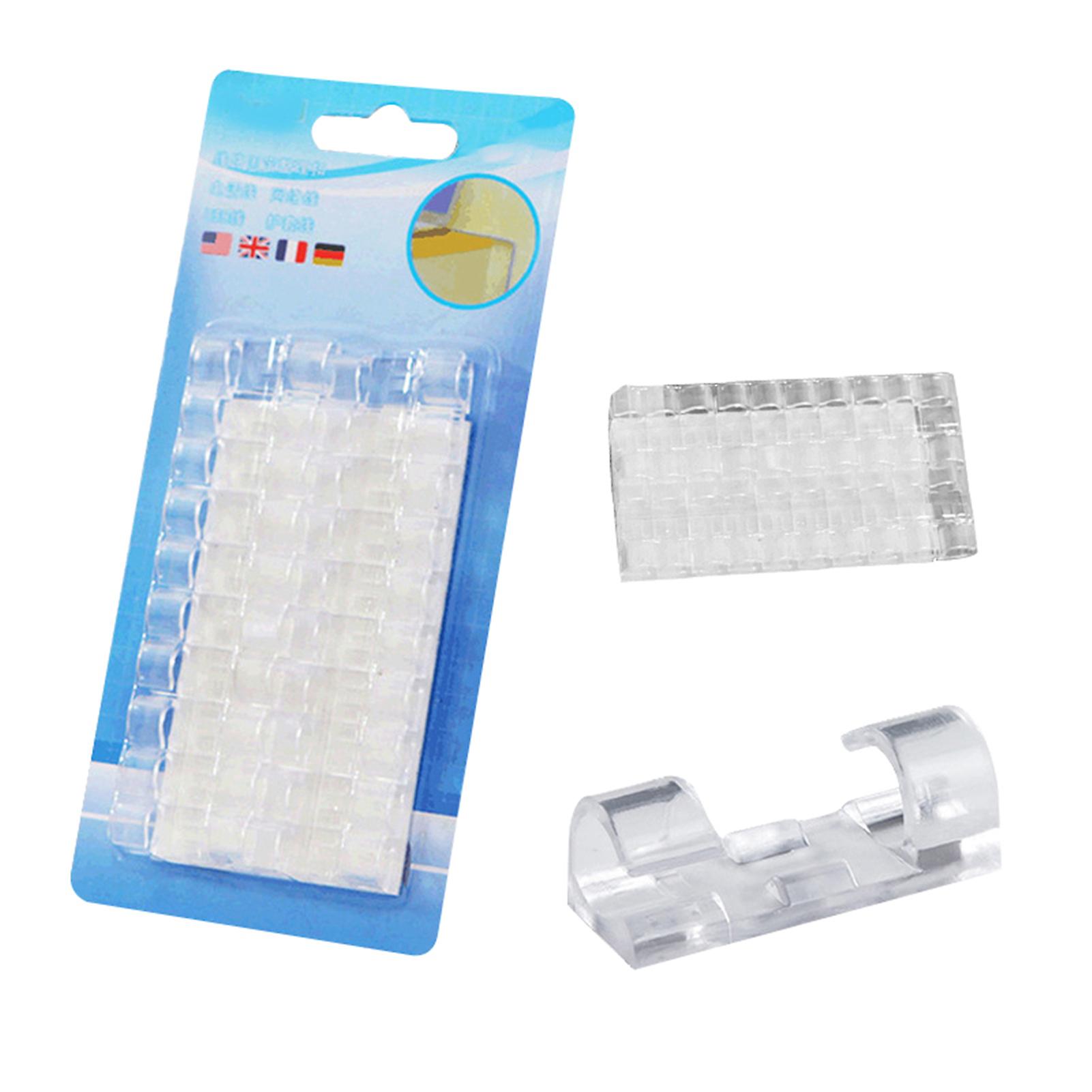 Self-Adhesive Cable Clips Wire Holder Sticky Durable Organizer Finisher Wire Clamp Cord Management