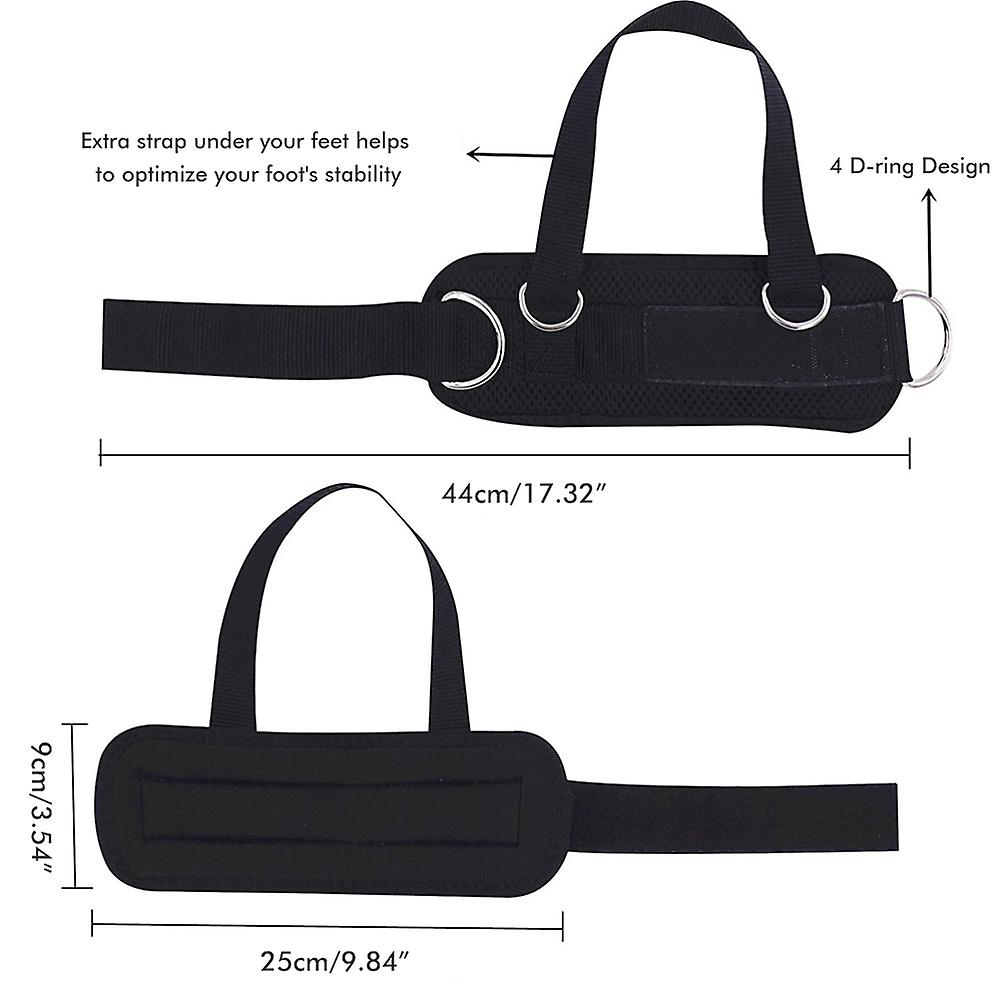 1 Pair Ankle Cuffwith4D Ring for Cable Machine Attachments Adjustable Indoor Gym Ankle Cuff with 4 D Ring for Kickbacks Glute Workouts Leg Extensions