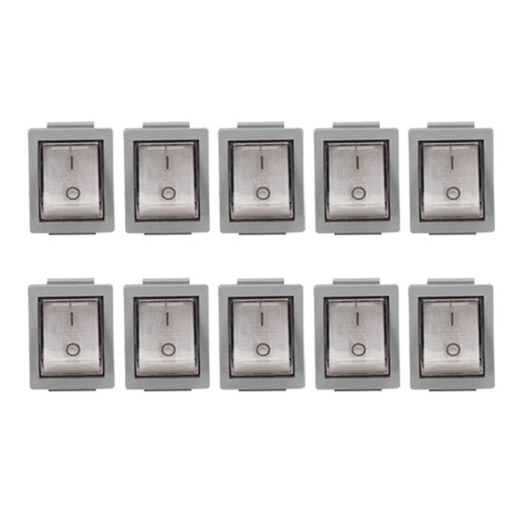 KCD3 Rocker Switch with Light, 3-Pin 2-Position SPST, 20A/125V & 16A/250V