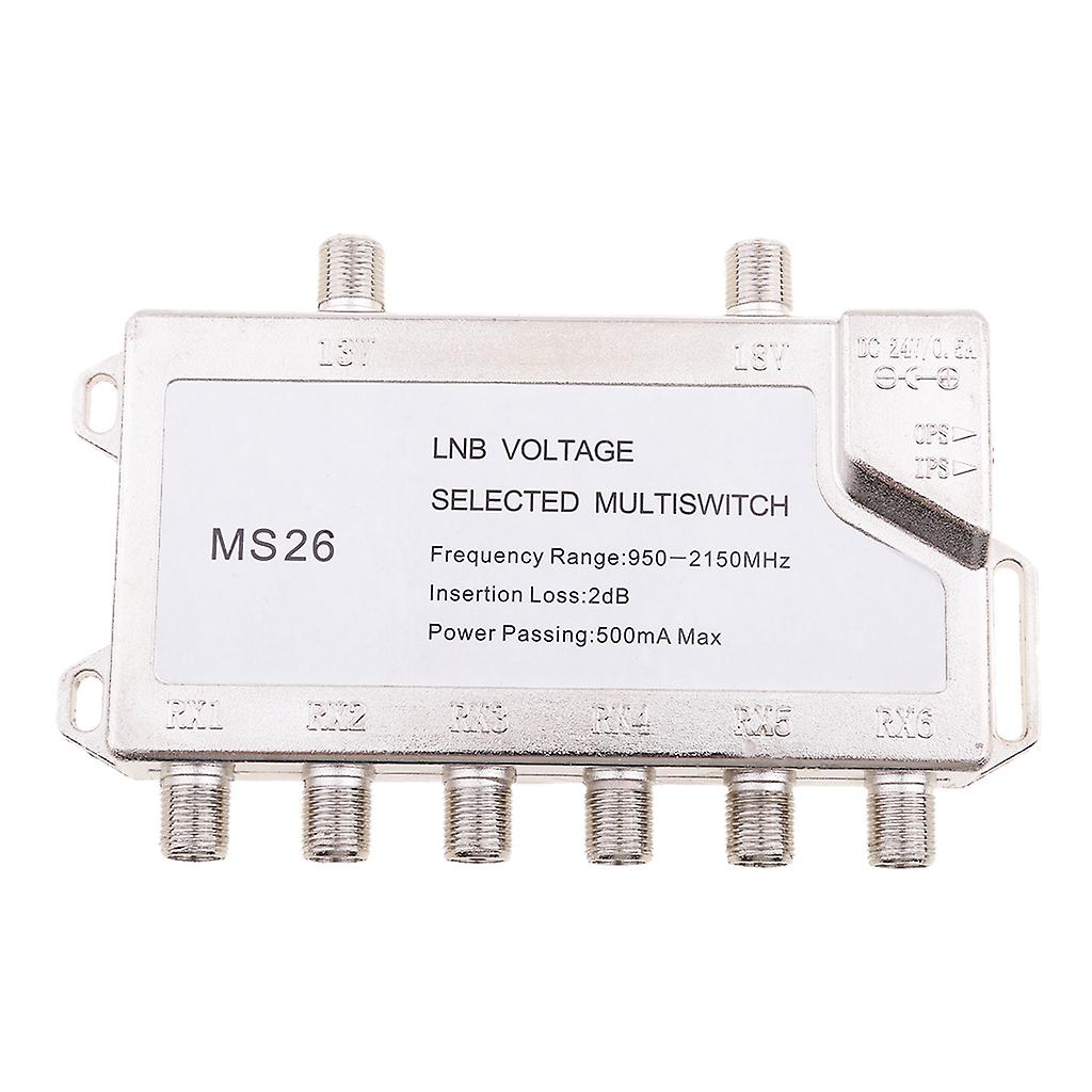 2 in 6 Diseqc Switch Satellite Multiswitch for TV Receiver