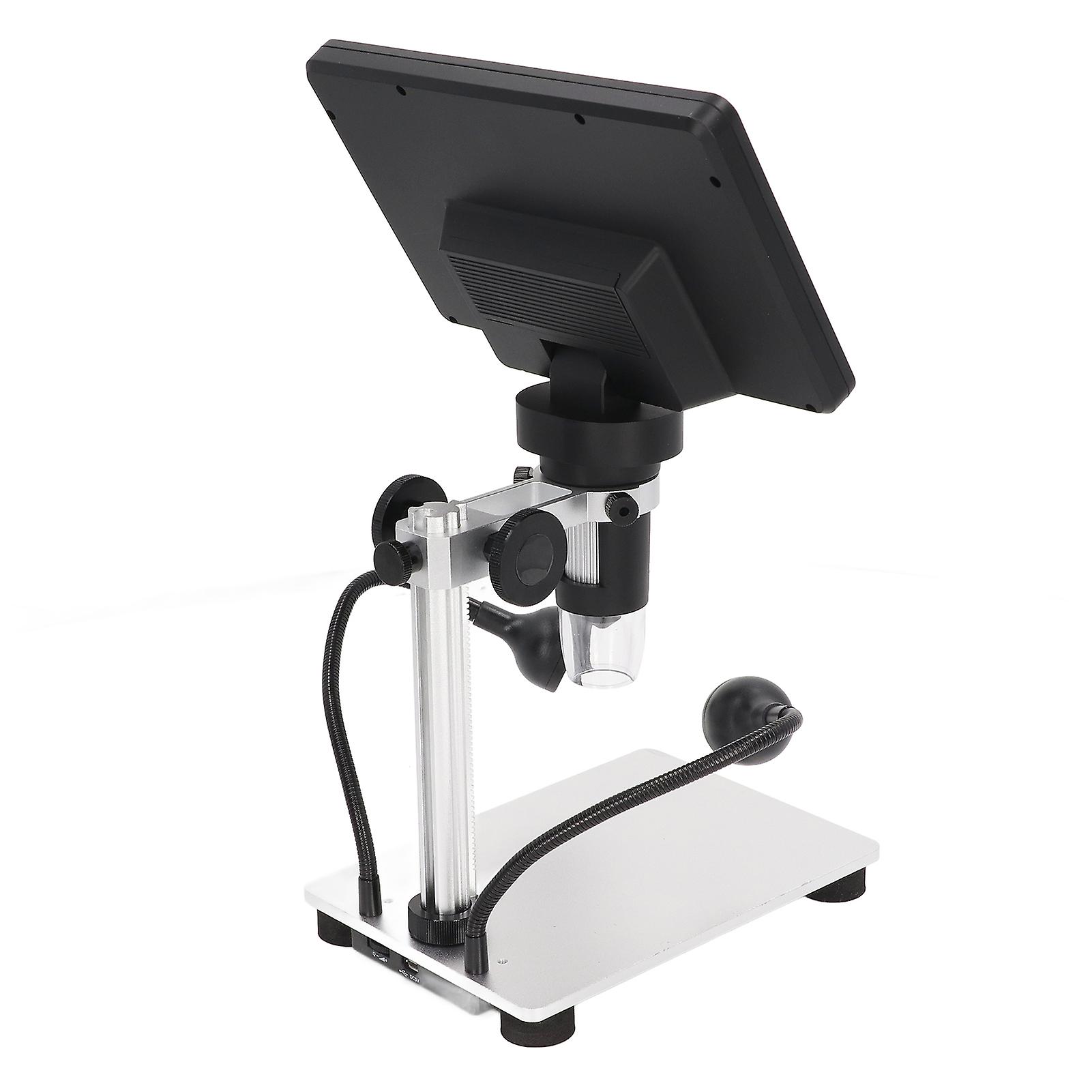 7 pouces LCD Microscope Numérique HD 1200X 1080P Microscope De Réparation Électronique Vidéo avec Lumière LED 