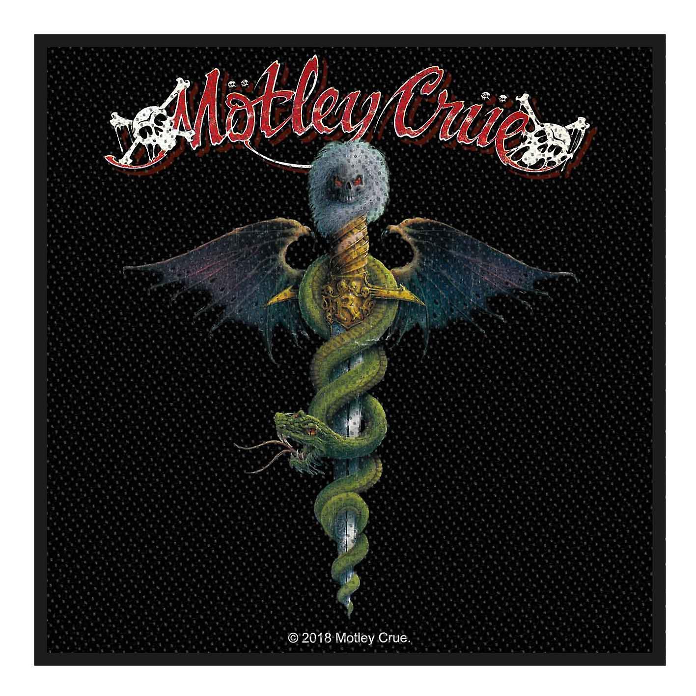 Motley Crue Patch Dr Feelgood Band Logo new Official Woven (10cm x 10cm)