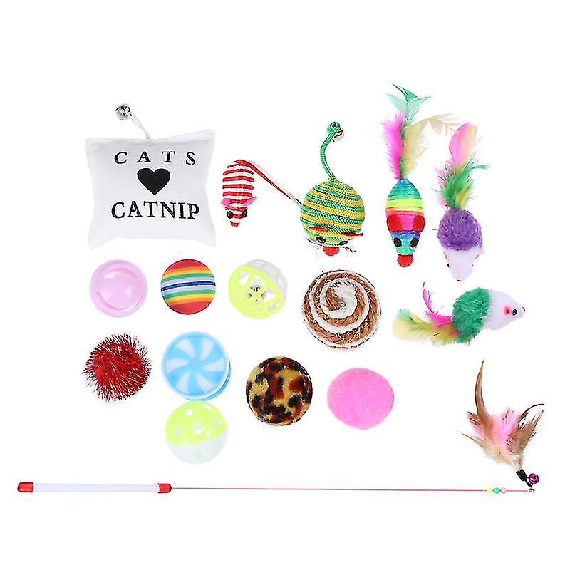 16pcs Cat Toys Balls