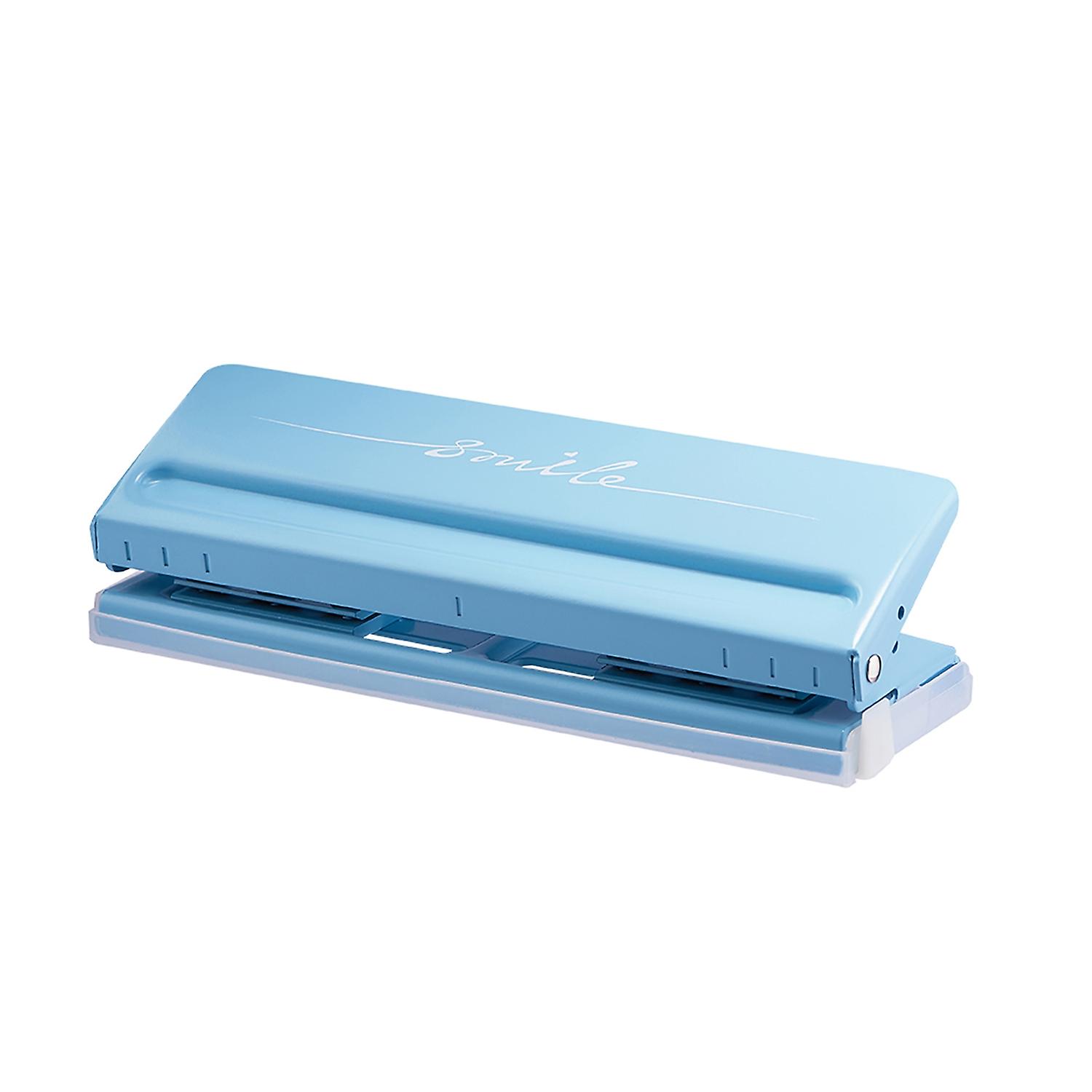 Adjustable 6-Hole Desktop Punch Puncher for A4 A5 A6 B7 Dairy Planner Organizer Six Ring Binder with
