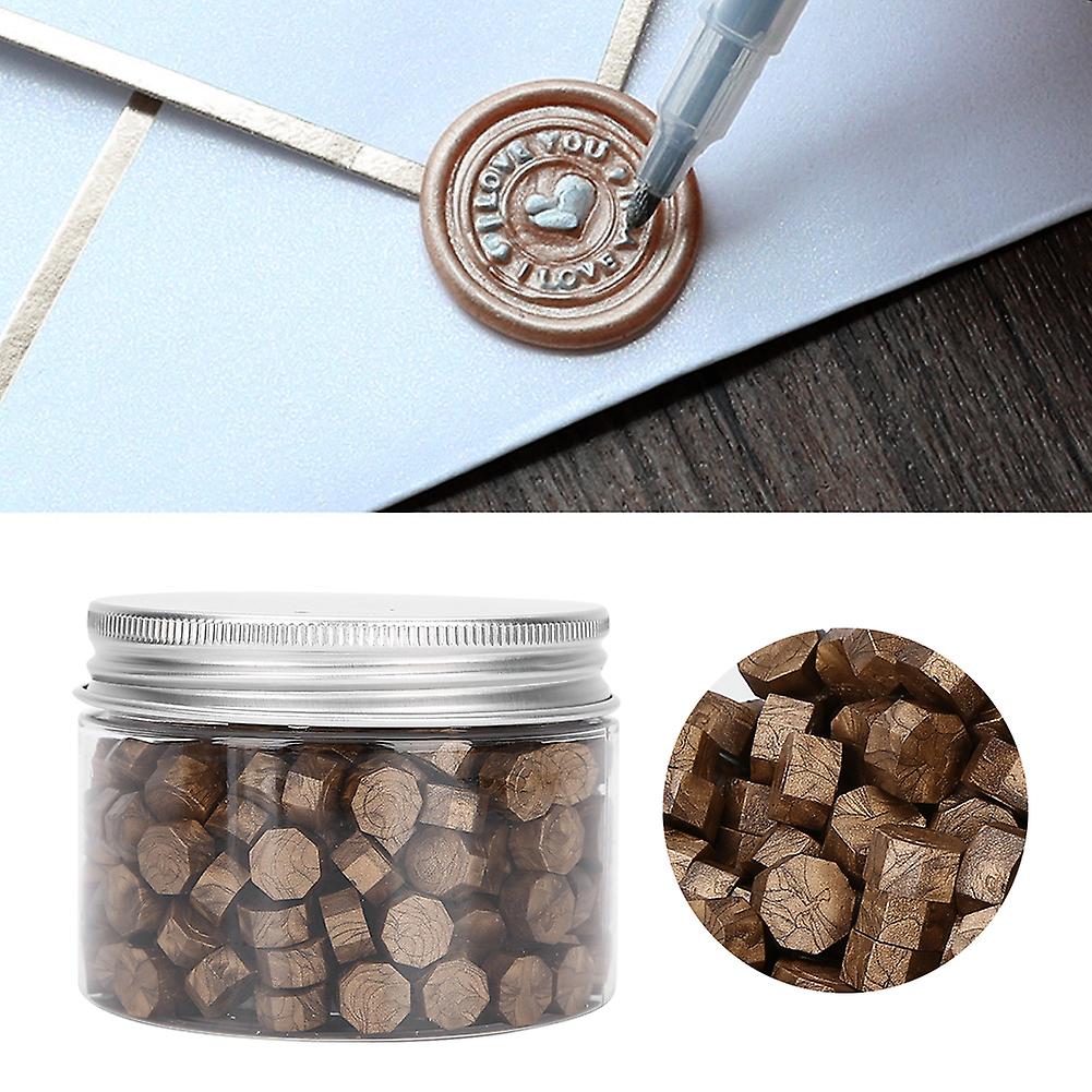 200 Pcs Octagon Wax Seal Stamps for Bottle Packaging, Envelopes, Documents, Wedding Invitations, Bronze