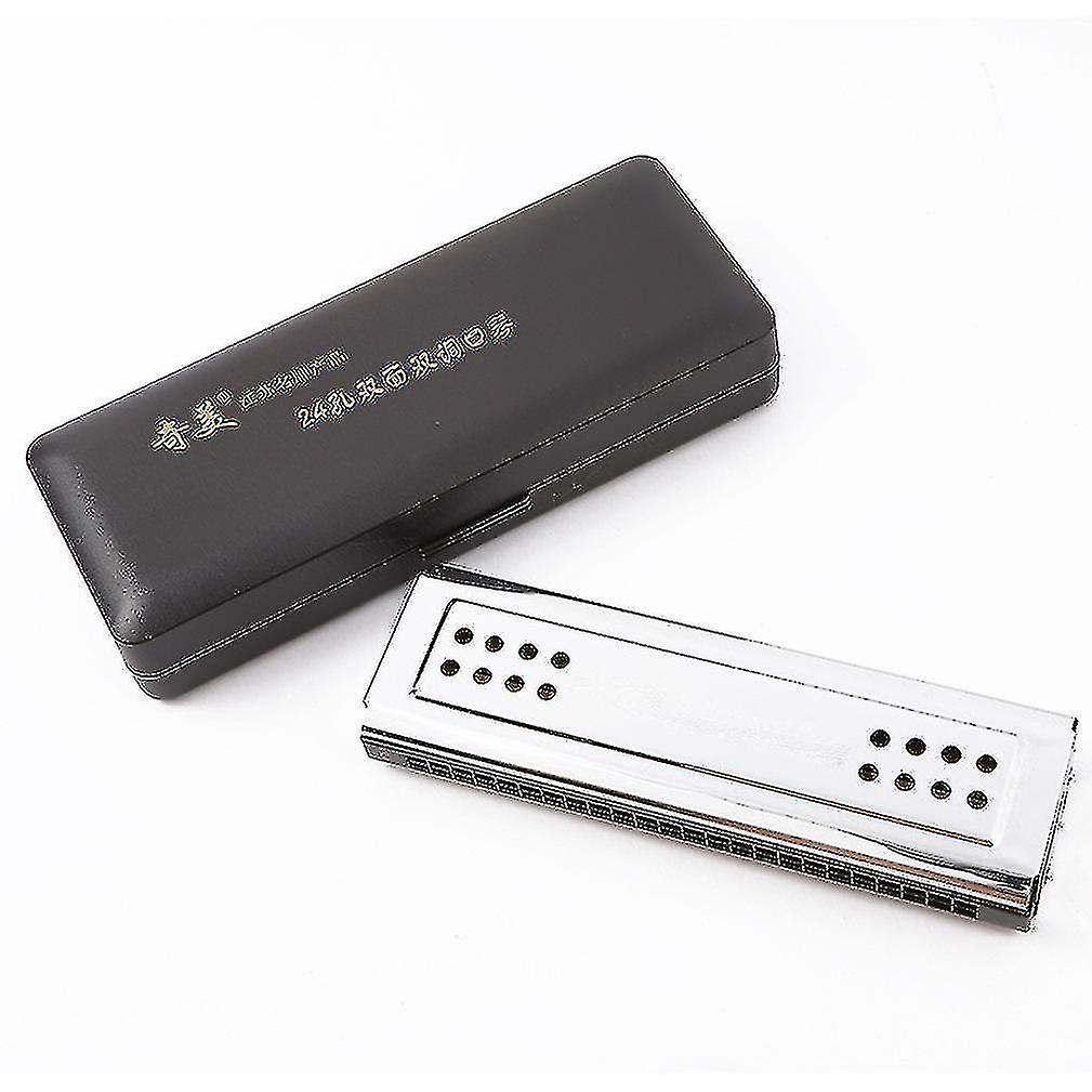 Harmonicas double face double touche harmonica instrument 24 trous harmonica