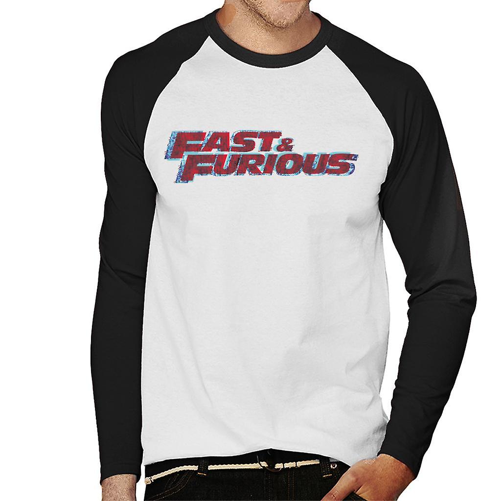 Fast and Furious Red Logo Men's Baseball Long Sleeved T-Shirt