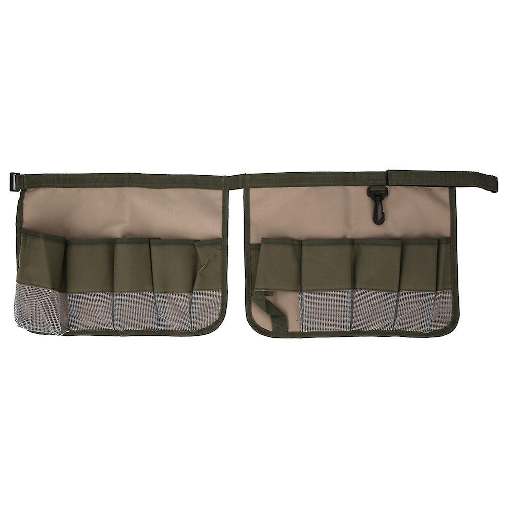 Multifunction Folding Garden Tool Bag Waist Hanging Pouch Organizer with Adjustable Belt for Carpenters
