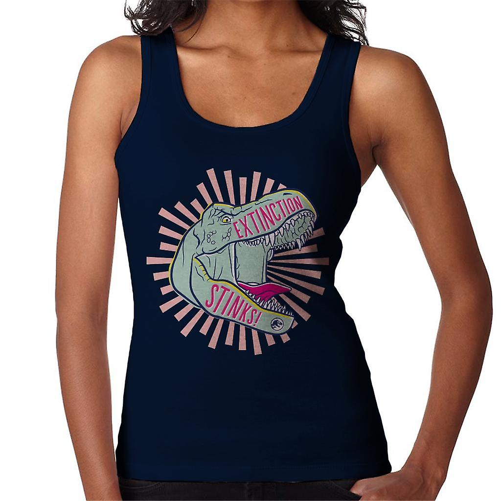 Jurassic Park T Rex Extinction Stinks Women's Vest