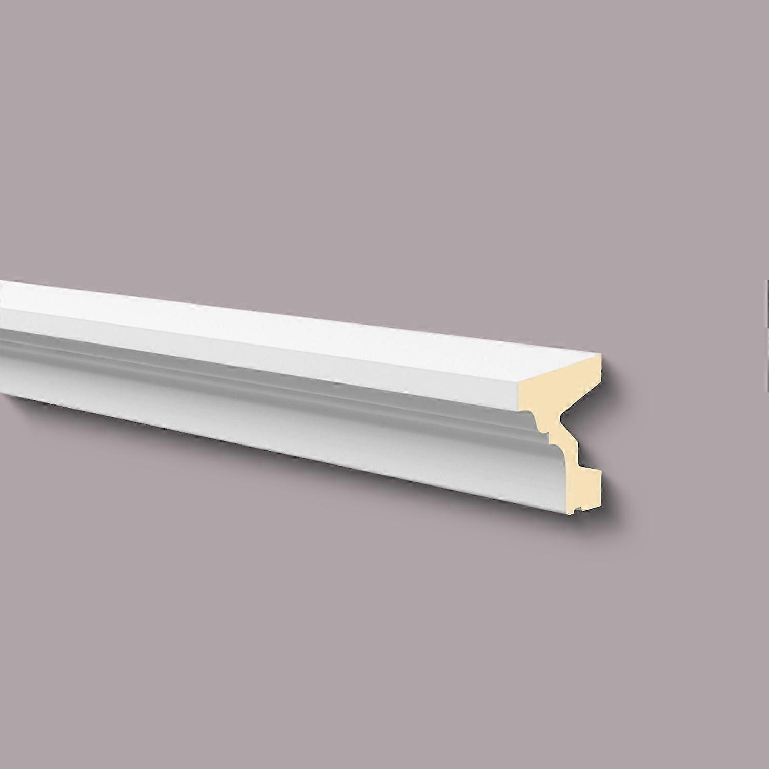 NMC 1 x window sill FA10 DOMOSTYL 200 cm x 10 cm x 12.5 cm white polyurethane rigid foam pre-primed light, robust, extremely dimensionally accurate