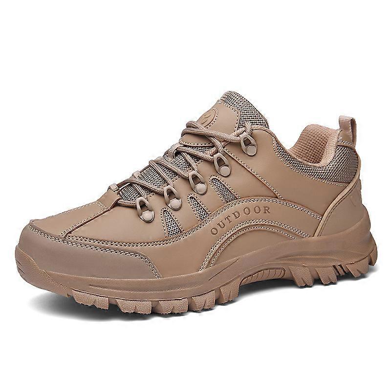 Mode Sommar Och Höst Män Vandringsskor Halkfri Sula Mesh Andas Bekväm Snör Upp Casual Sneaker För Män