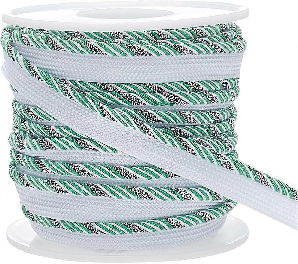 10Yard Green Twisted Lip Cord Trim 1/2 inch Handmade Polyester Welt Cord Piping