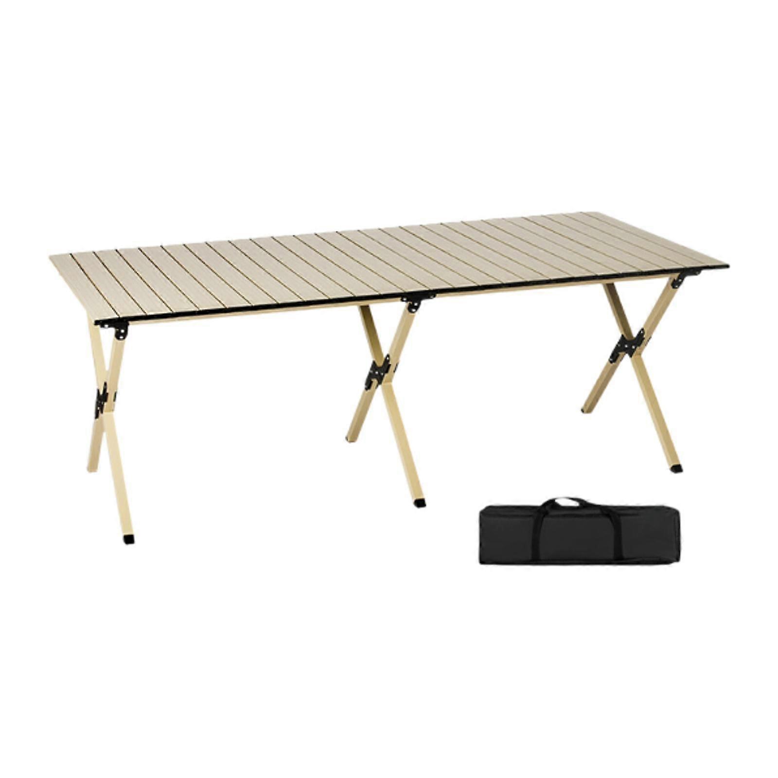 Table pliante de camping Table de voyage Table d’extérieur pour la cuisine de balcon Kaki