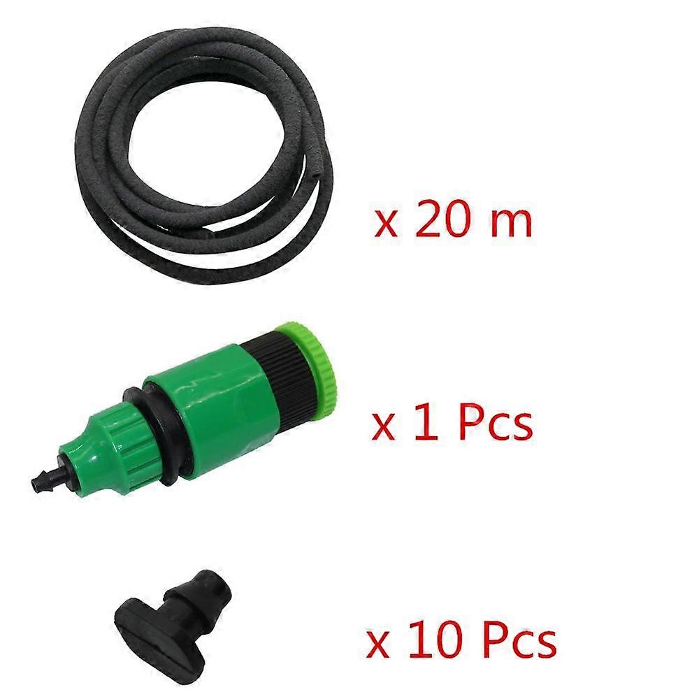 10m Soaker Hose Irrigation Kits Agriculture Fruit tree Watering Drains Tube 4/9mm Seepage Pipe Kits with Quick Connectors