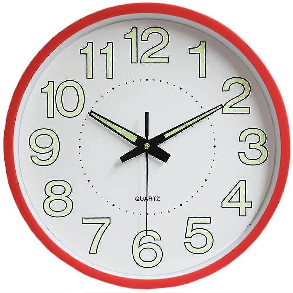 30 Cm Large Wall Clock,digital Luminous Wall Clock For Living Room
