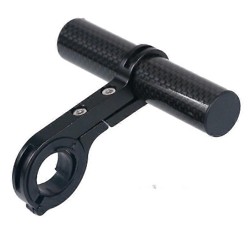 10cm Bike Handlebar Extension Extension Handlebar Bracket Single Clamp Extension Mount Bracket for Bicycle LED Light, GPS, Phone, Speedometer Black